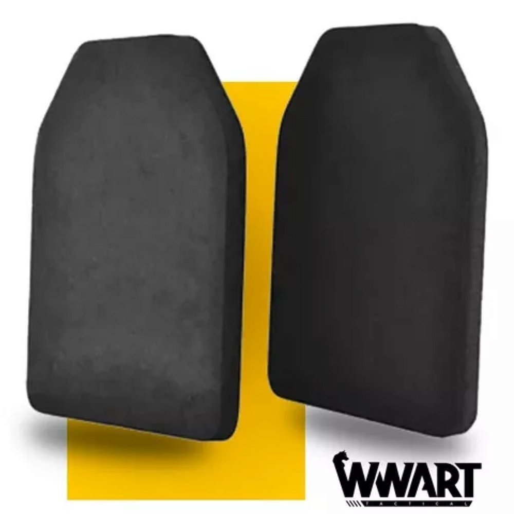 Placas De Peso HANZO Para Colete - 4kg Cada, Aço Revestido, Par