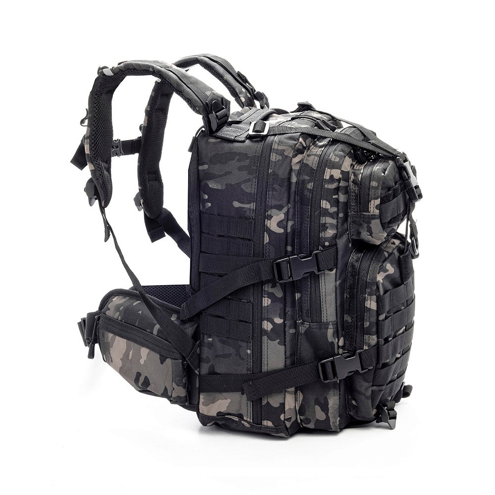 Mochila Tática Super Assault 37L com Bolsa Témica - 600D