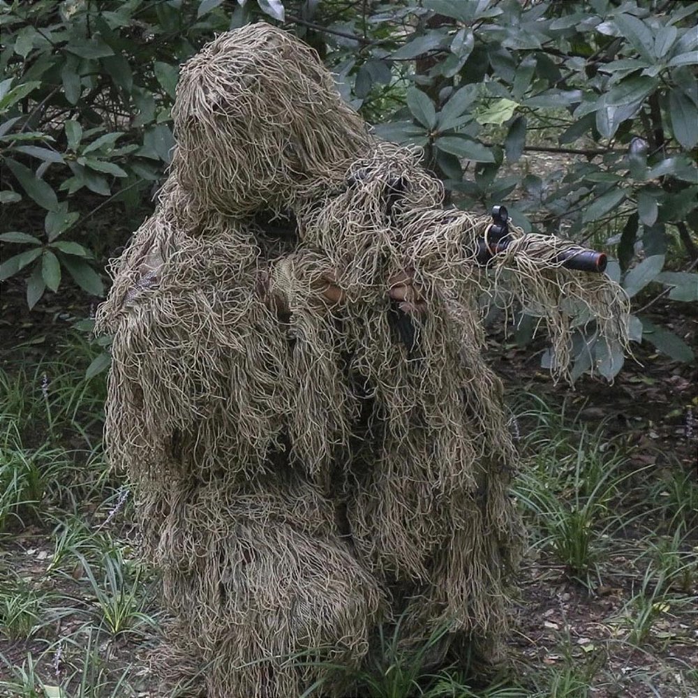 Traje de Camuflagem Ghillie Suit 3d - LOJA WWART - Tático Militar
