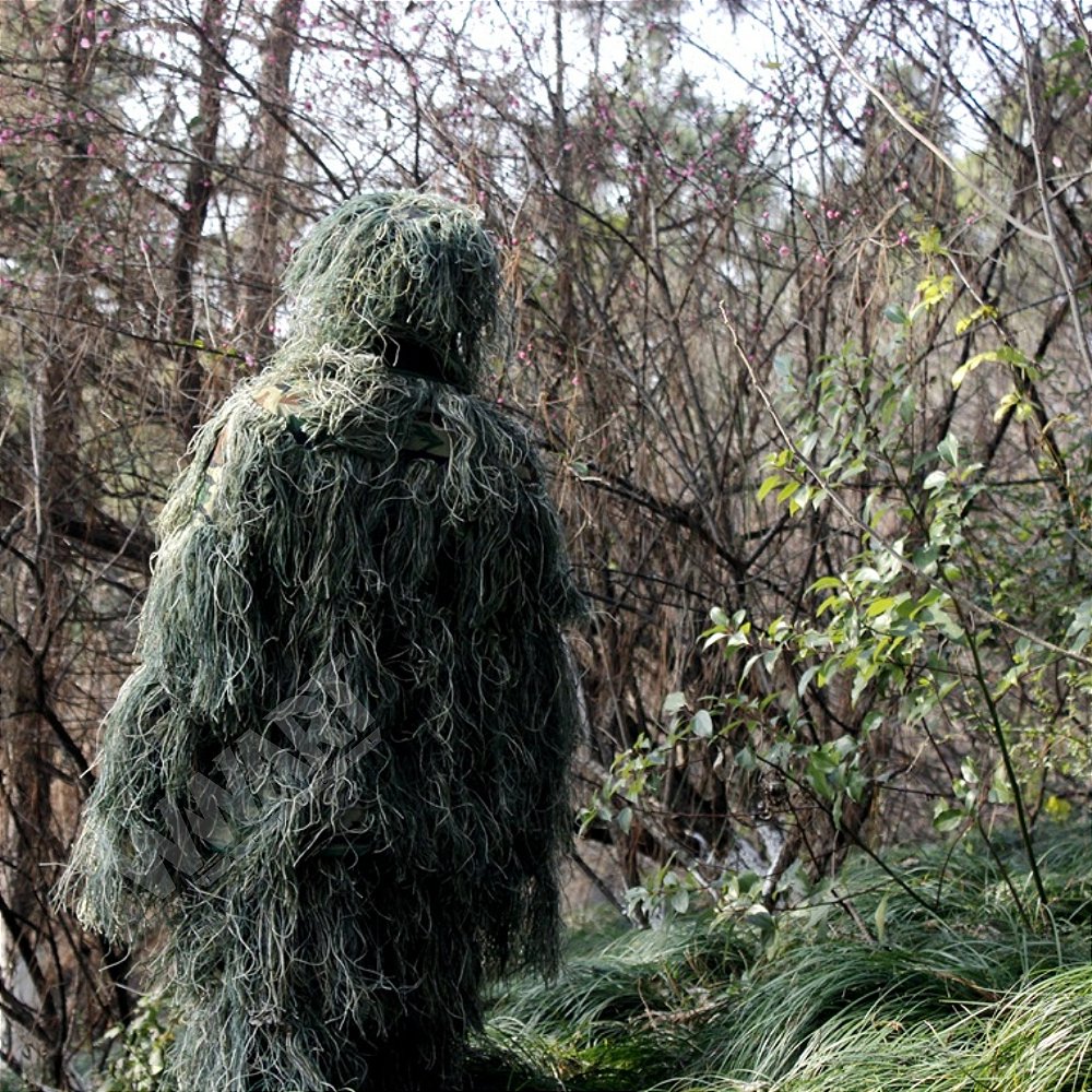 Traje de Camuflagem Ghillie Suit 3d - LOJA WWART - Tático Militar