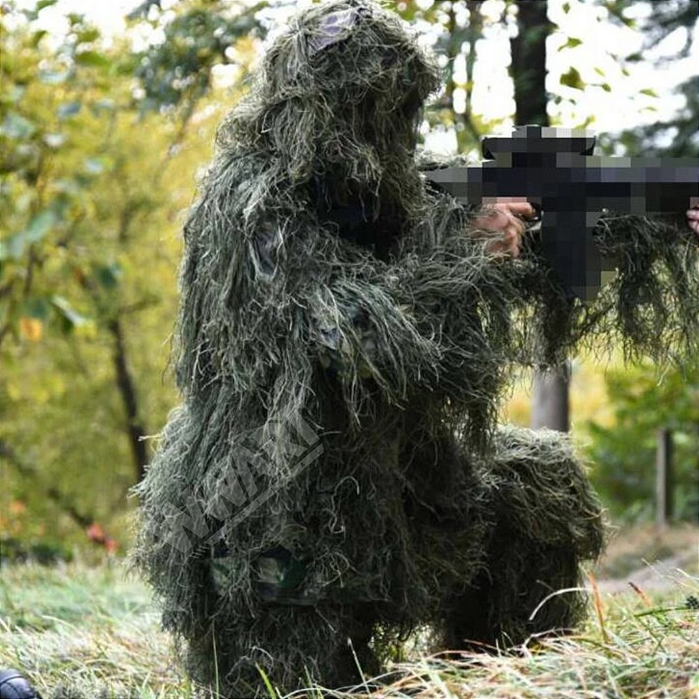 Traje de Camuflagem Ghillie Suit 3d - LOJA WWART - Tático Militar