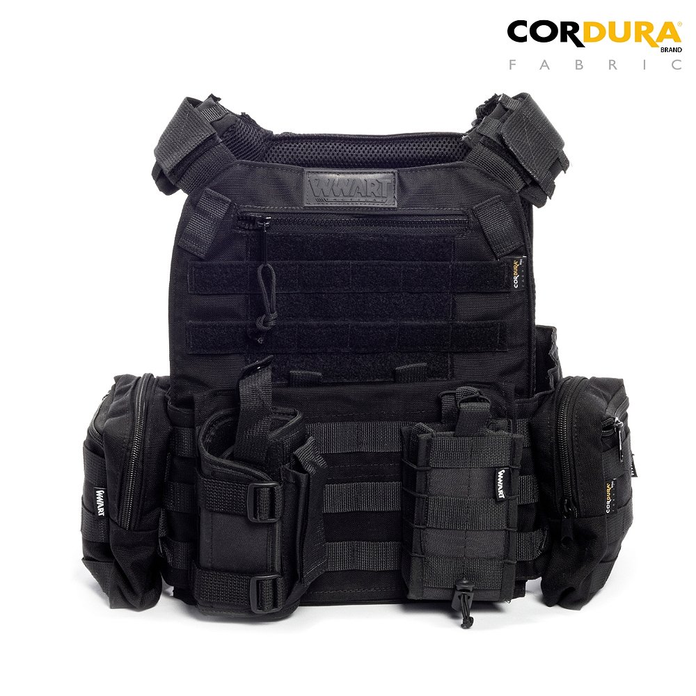 ミリタリー U.S. 1-1/2 Ton Personnel Carrier Plate Carrier CORDURA® 1000D WWART TACTICAL P1000 - Setup A - LOJA