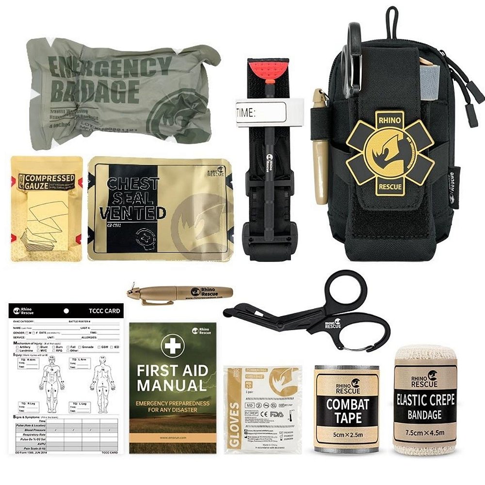 Kit APH Profissional Completo Rhino Rescue iFAK 1 - LOJA WWART