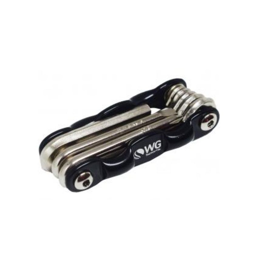 Kit ferramentas canivete bicicleta Wg Sports 8 funções - 4Bike