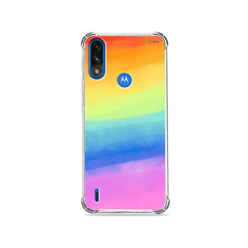 Capa para Moto E7 Power - Rainbow - 99capas - Capinhas e cases  personalizadas para celular