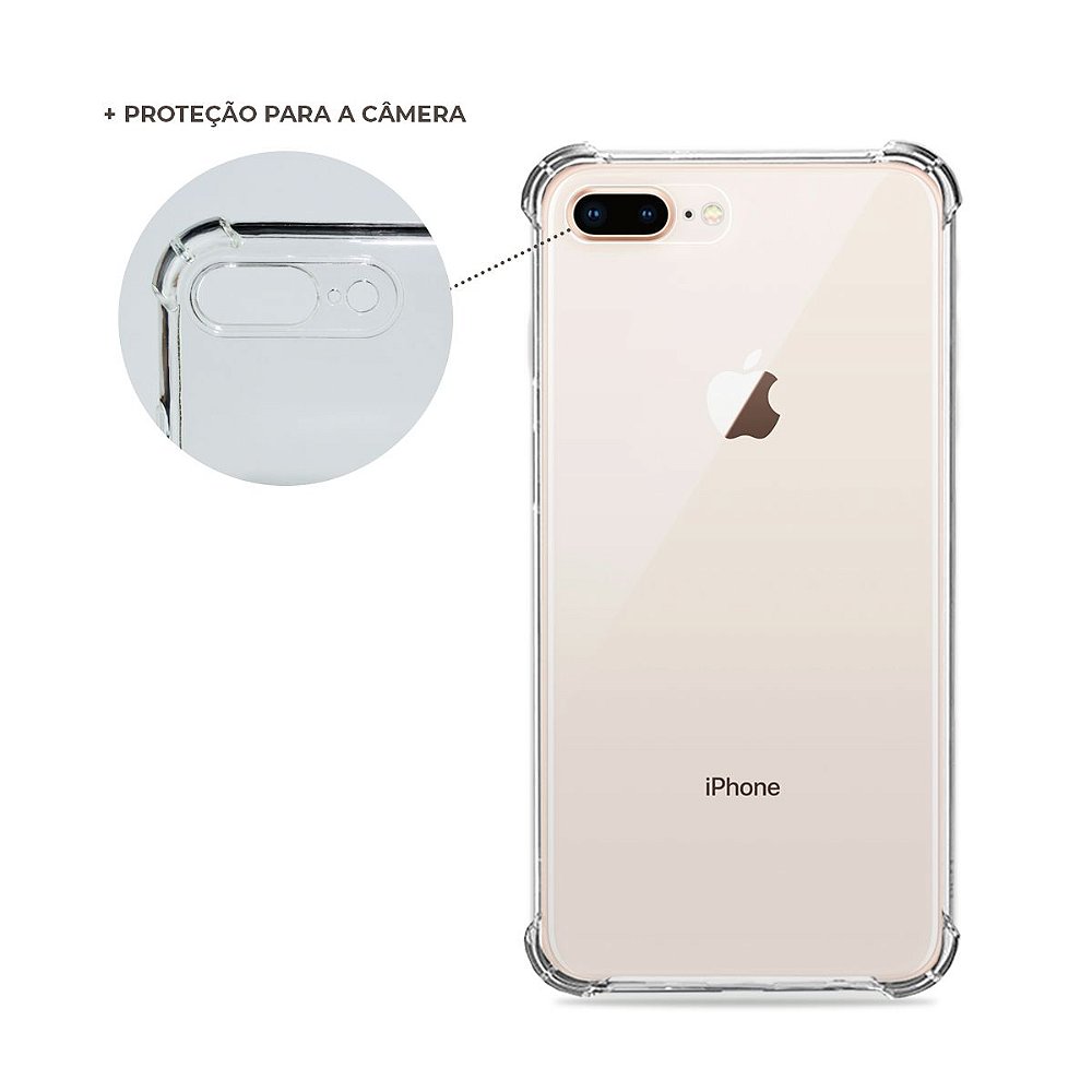 Capa Transparente para iPhone 7 Plus - 99capas - Capinhas e cases  personalizadas para celular