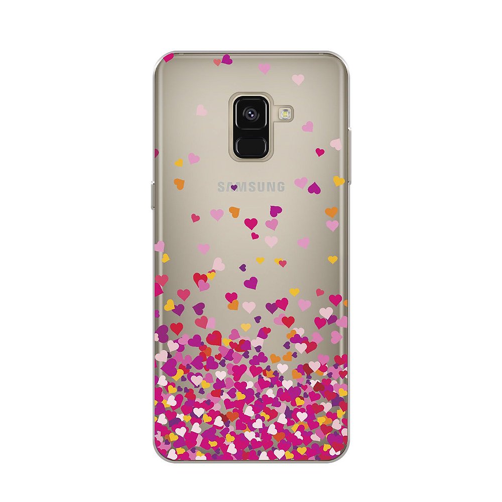 Capa para Samsung Galaxy A8 2018 - Corações - 99capas - Capinhas e cases  personalizadas para celular