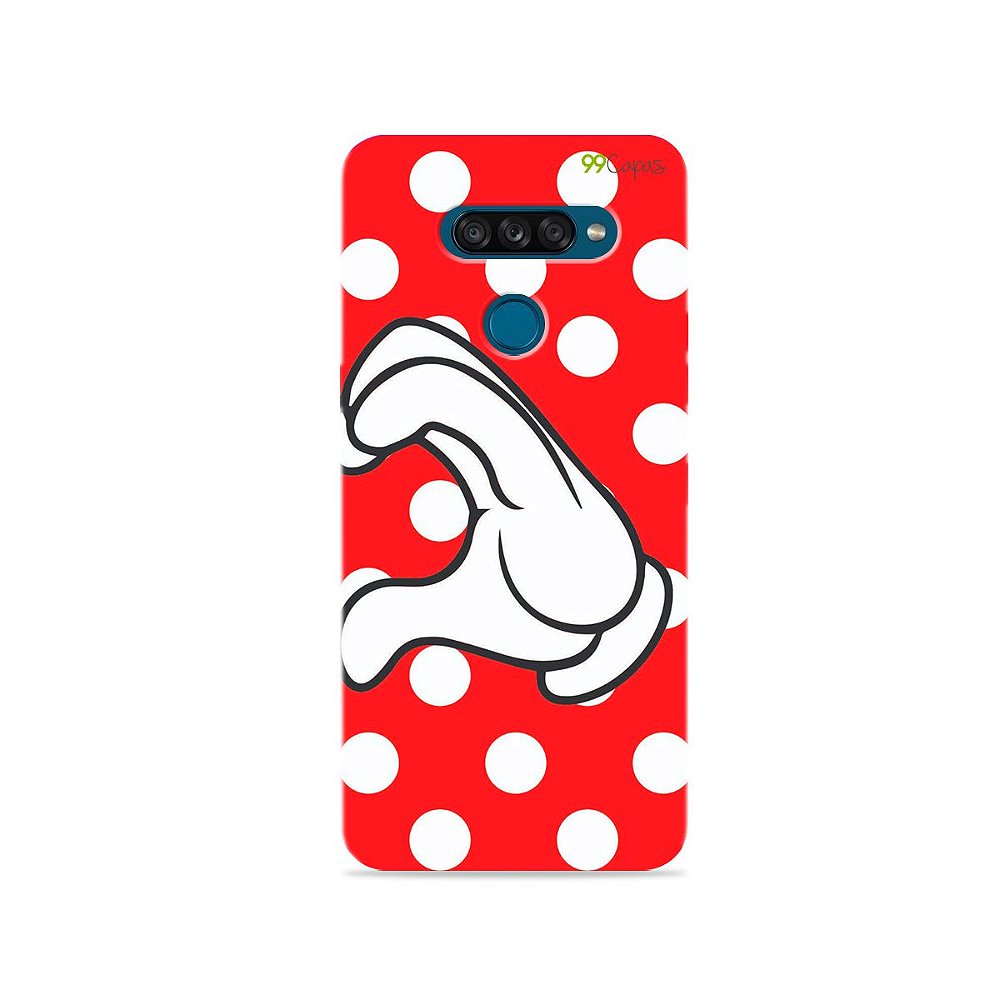 Capa para LG K50s - Coração Minnie - 99capas - Capinhas e cases  personalizadas para celular