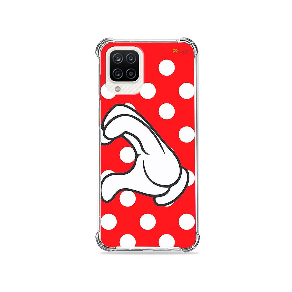 Capa para Galaxy A12 - Coração Minnie - 99capas - Capinhas e cases  personalizadas para celular