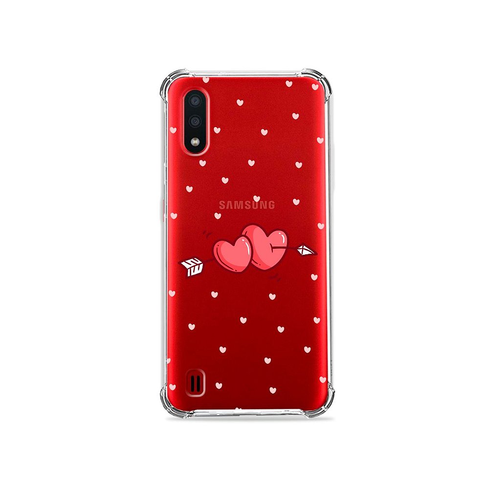 Capa (Transparente) para Galaxy A01 - In Love - 99capas - Capinhas e cases  personalizadas para celular
