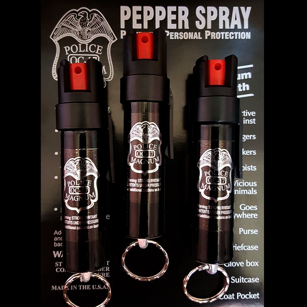 Spray Espargidor Gas Pimenta Police Magnum Clip de Bolso e Chaveiro ...