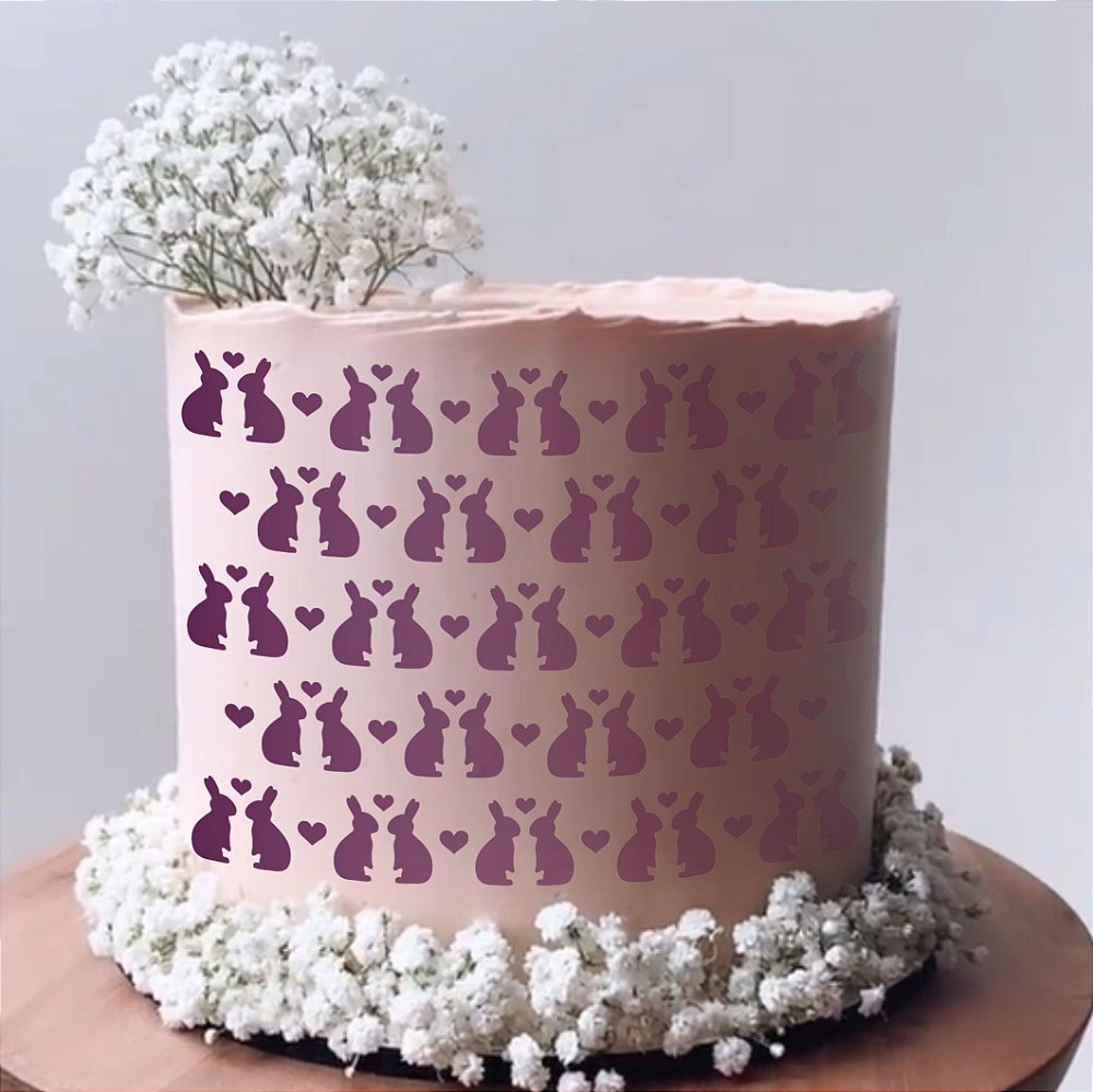 Stencil Para Bolo, Estêncil para Bolo Sonho Fino Party And Cake