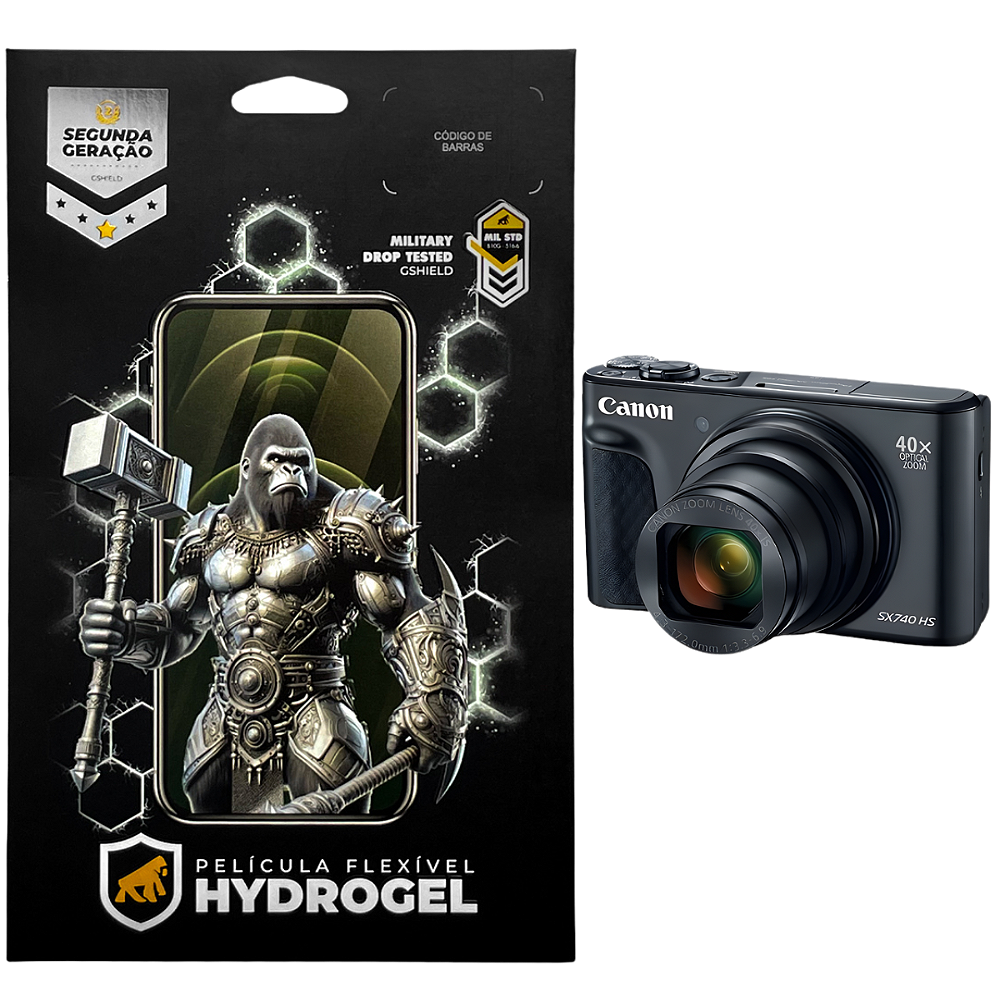 Película para Canon PowerShot SX740 HS - Hydrogel HD - Gshield