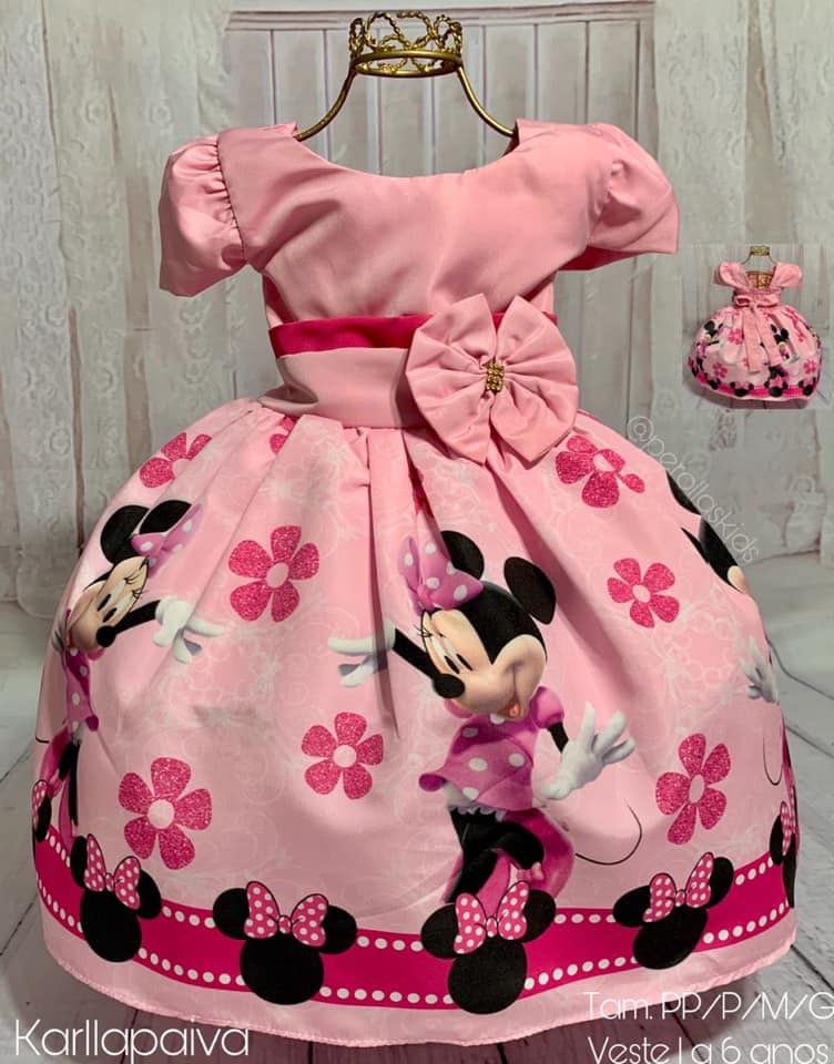 roupa de minnie para aniversário