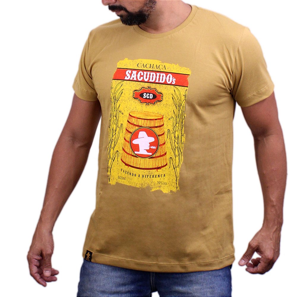 Camiseta Sacudido´s - Velho Barreiro - Trigo - Sacudidos