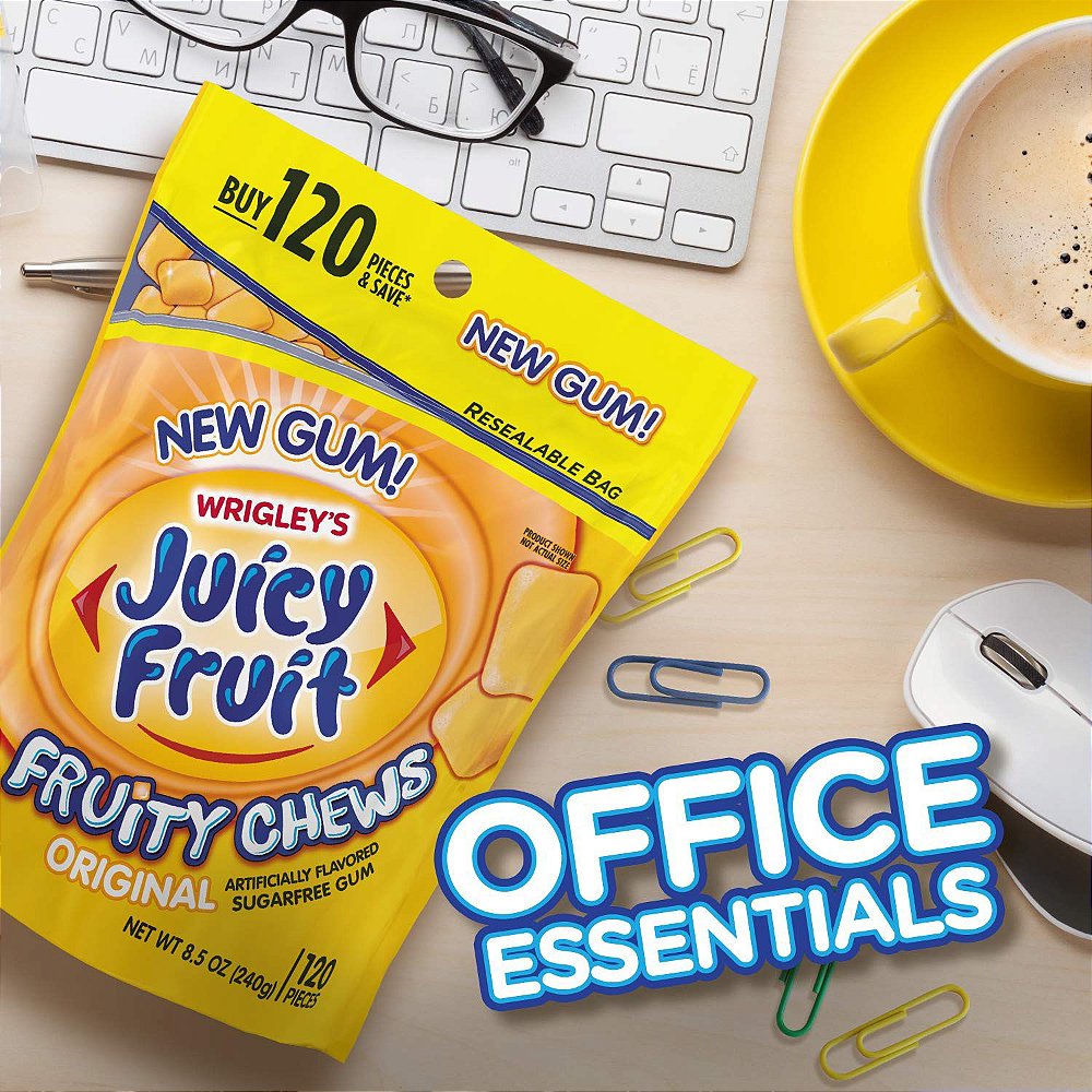 Juicy Fruit Gum Fruity Chews Sugar Free Chewing Gum Consumos da Martina