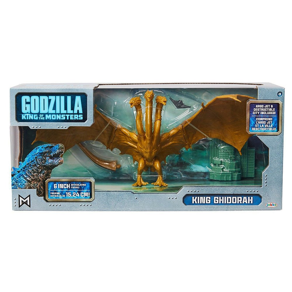 Action Figure King Ghidorah Godzilla Jakks Loja Colecionáveis Bras