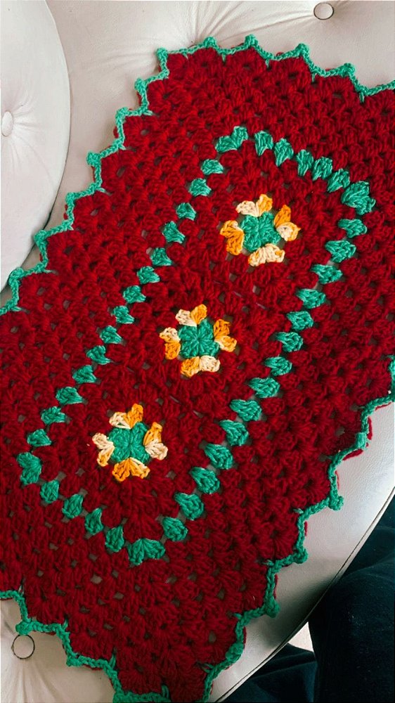 Tapete de crochê - Floricultura Mary Clar