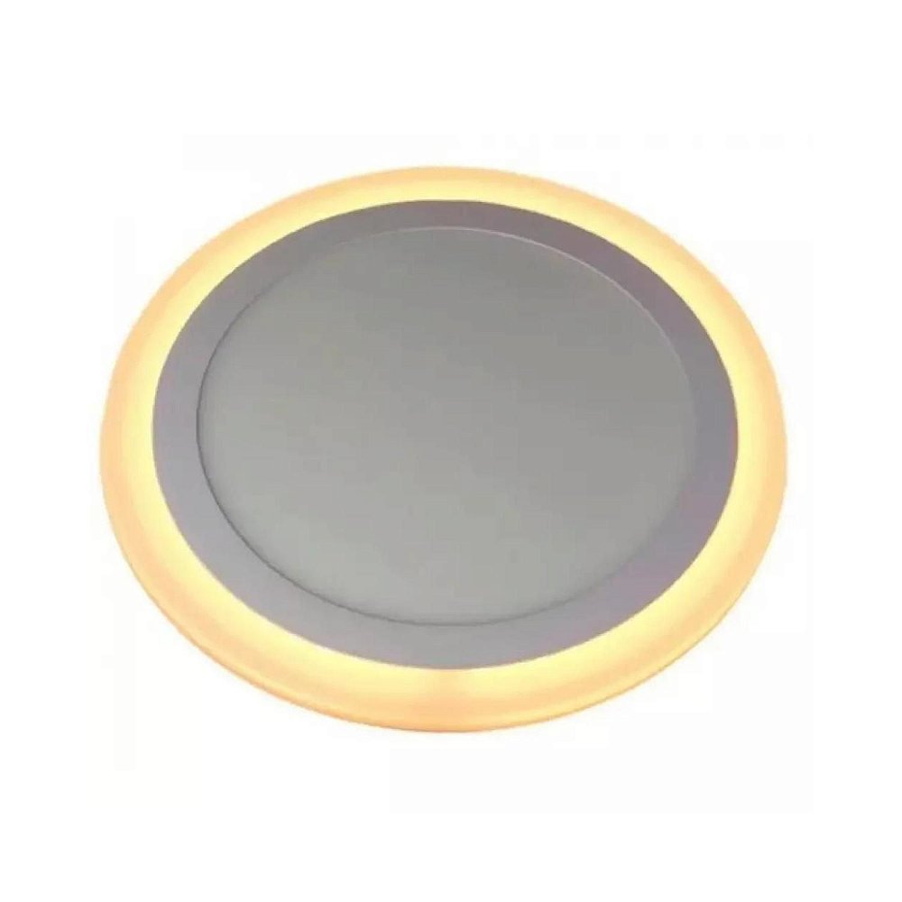 LUMINARIA LED REDONDA DE SOBREPOR COM 3 ESTAGIOS 12W+6W 6500K+3000K 48D124WSRBM0 ELGIN Mais