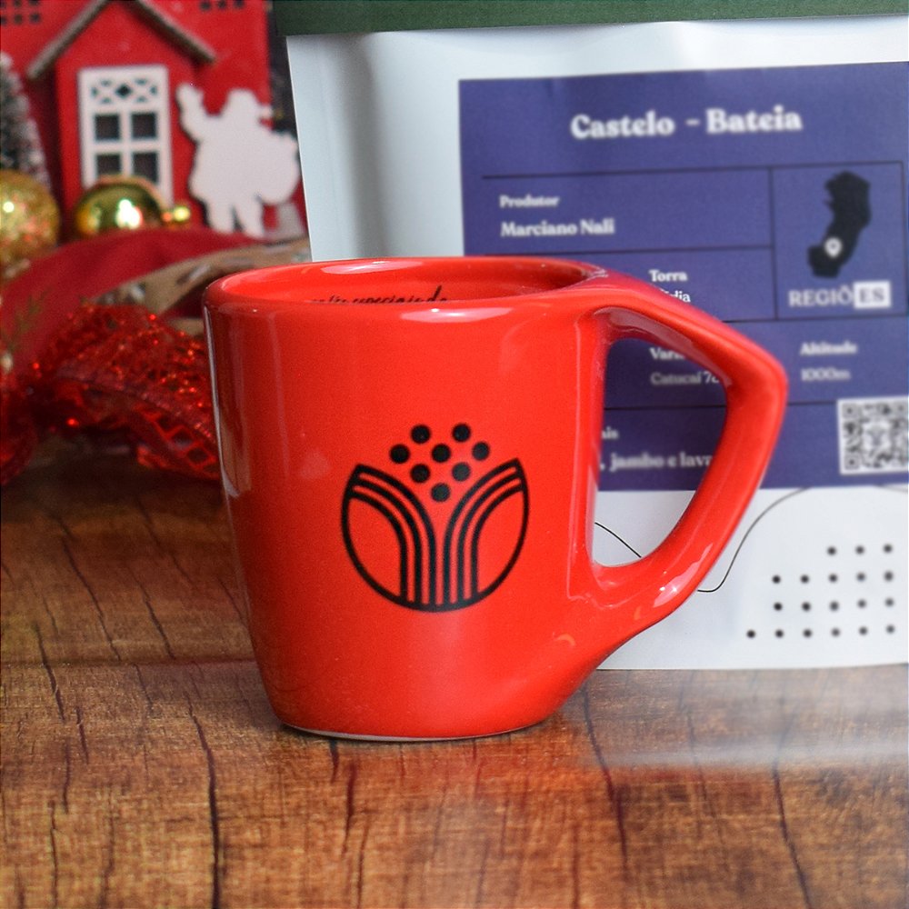 Nova Xícara Terrafé - Vermelho e Preto — Terra Café