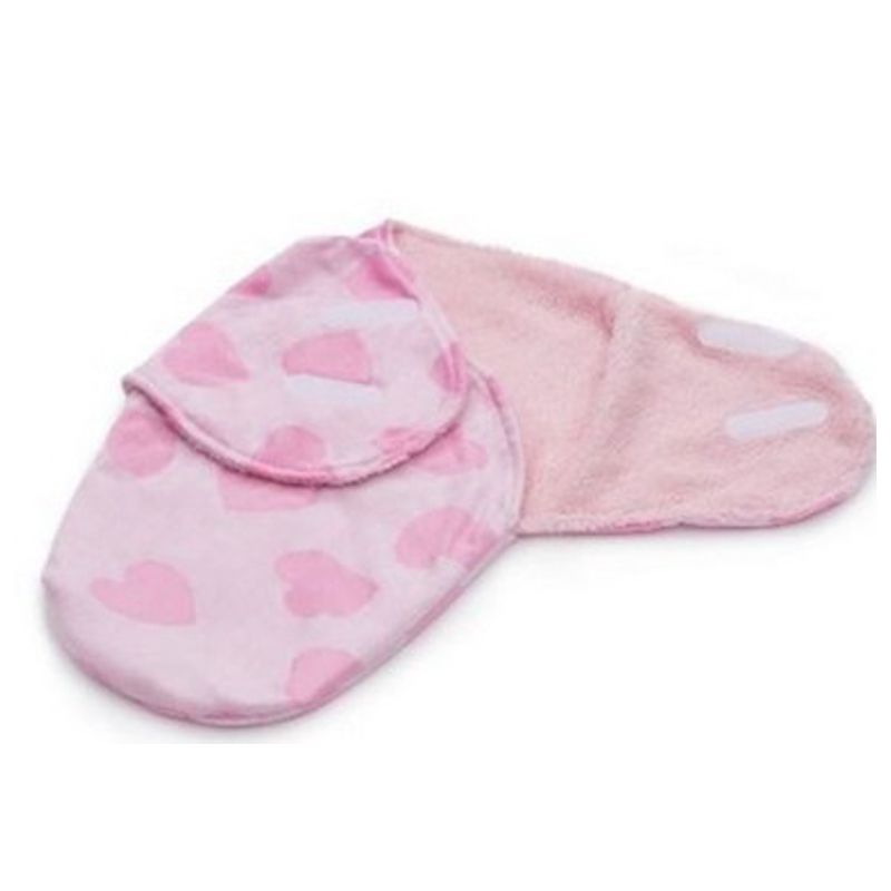 Cueiro Swaddle Ajustável com Velcro Rosa ENGENHA KIDS Produtos e