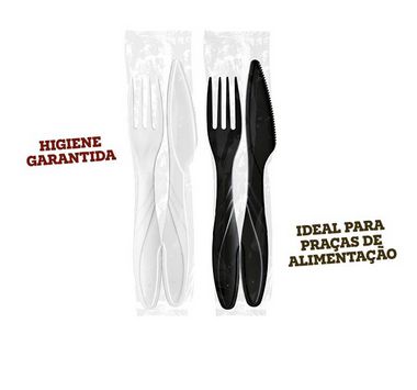 KIT GARFO E FACA MASTER BRANCO 5X50 POSSAMAI - Embalagem Carioca