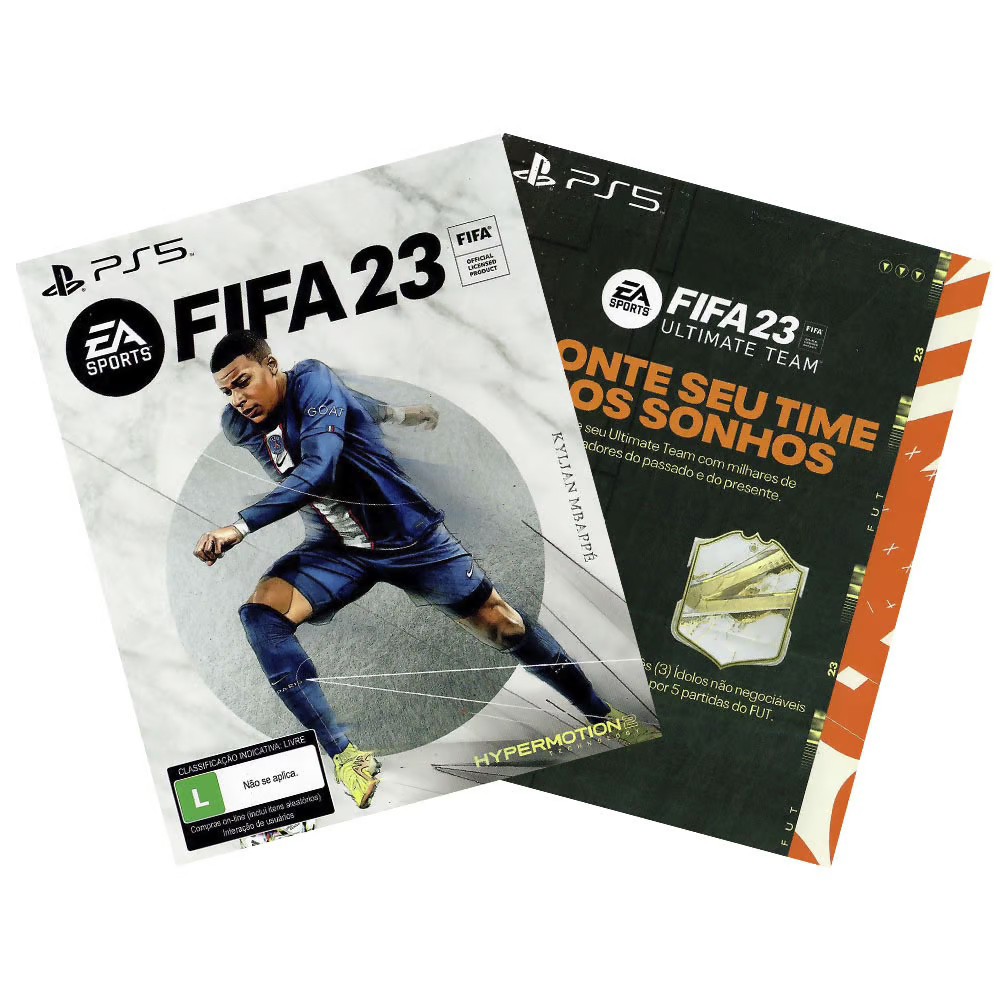 Jogo Fifa 23 Voucher (Digital) + Conteúdo Ultimate Team - PS5 - ZEUS GAMES  - A única loja Gamer de BH!