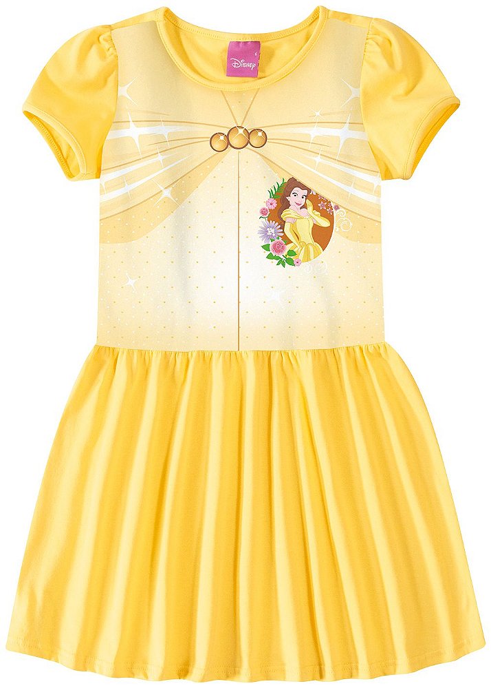 princesa disney vestido amarelo