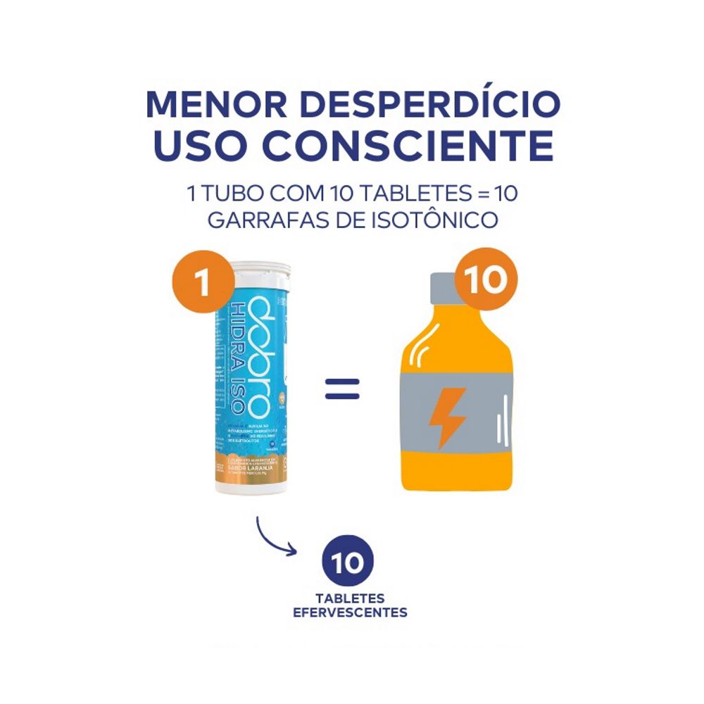 Hidra Iso Dobro Laranja 10 Tabletes Life Style Suplementos Os