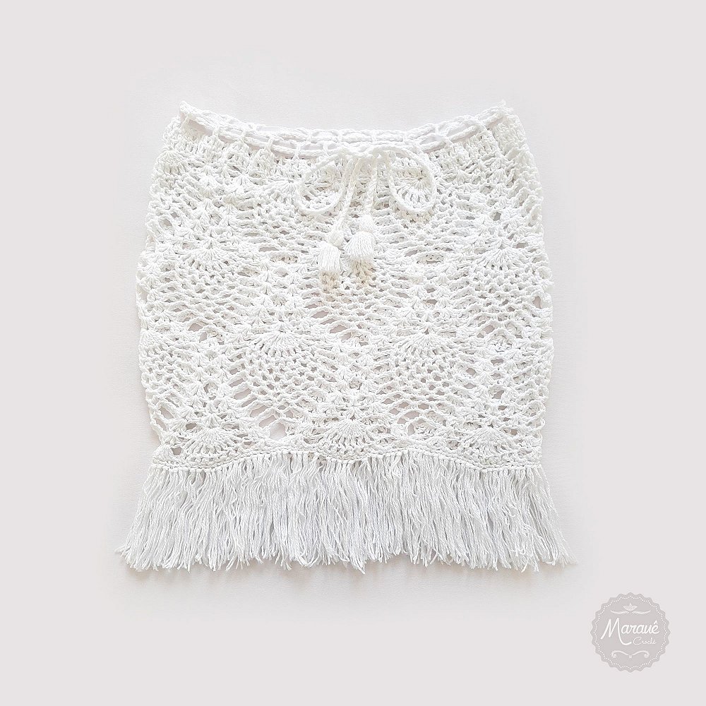 saia sereia de crochê