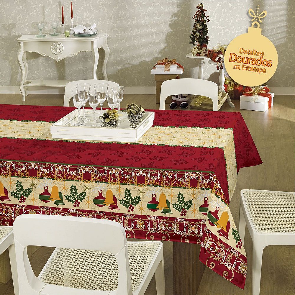 TOALHA DE MESA POP ESTAMPADA NATAL - Ofertae TOALHA DE MESA POP ESTAMPADA NATAL - Ofertae