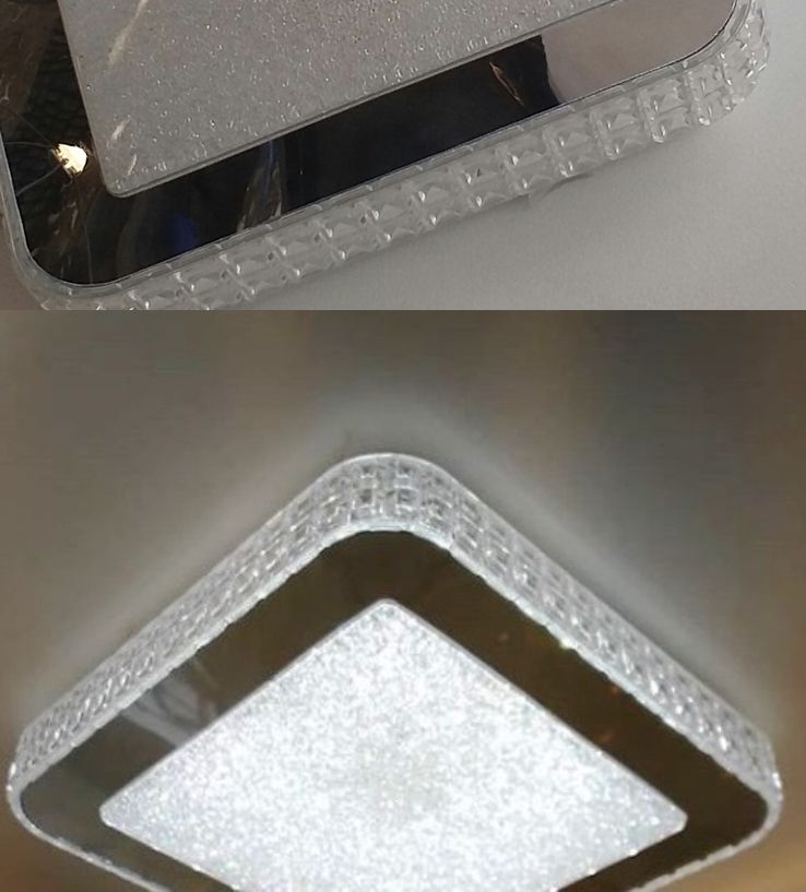 Plafon led Gemini 6500k com moldura espelhada Opus - Luz Oculta Iluminação