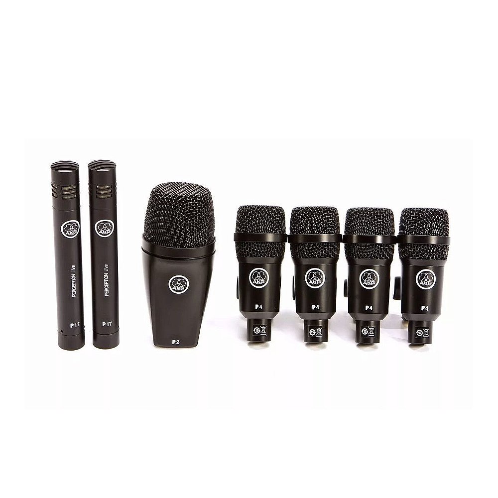 Kit De Microfone Akg Drum Set Session 1 Mundo do DJ Equipamentos profissionais para DJ's