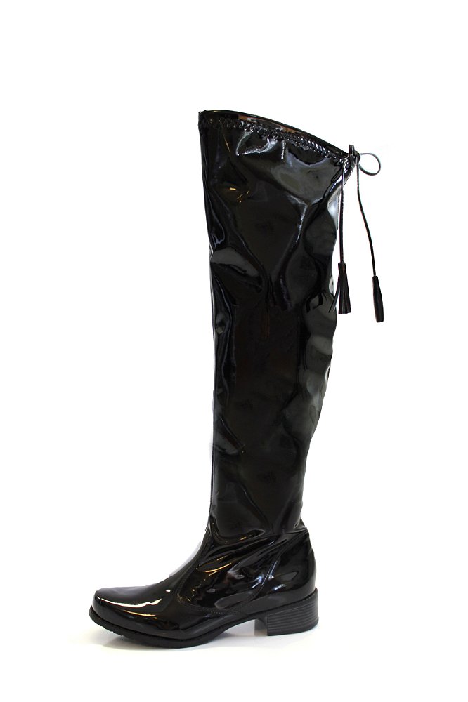 bota verniz over the knee