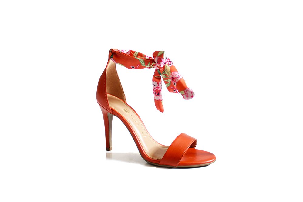 Sandália de salto amarração no tornozelo Clearance