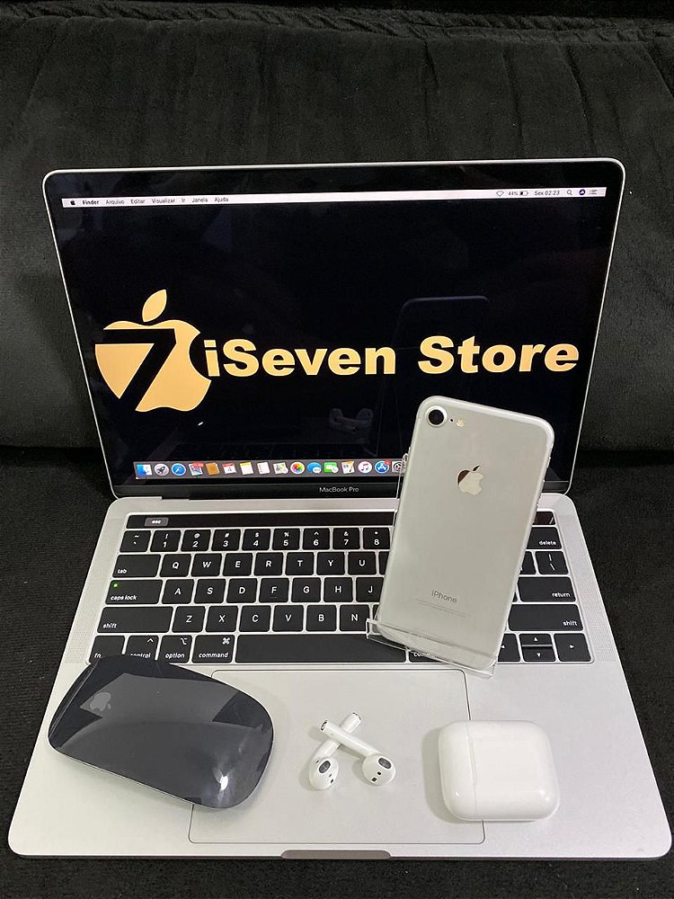 iPhone 7 128gb Prata SemiNovo de Vitrine iSeven Store