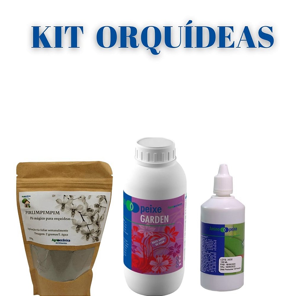 Kit Adubos naturais para Orquídeas II - Agrooceanica Fertilizantes
