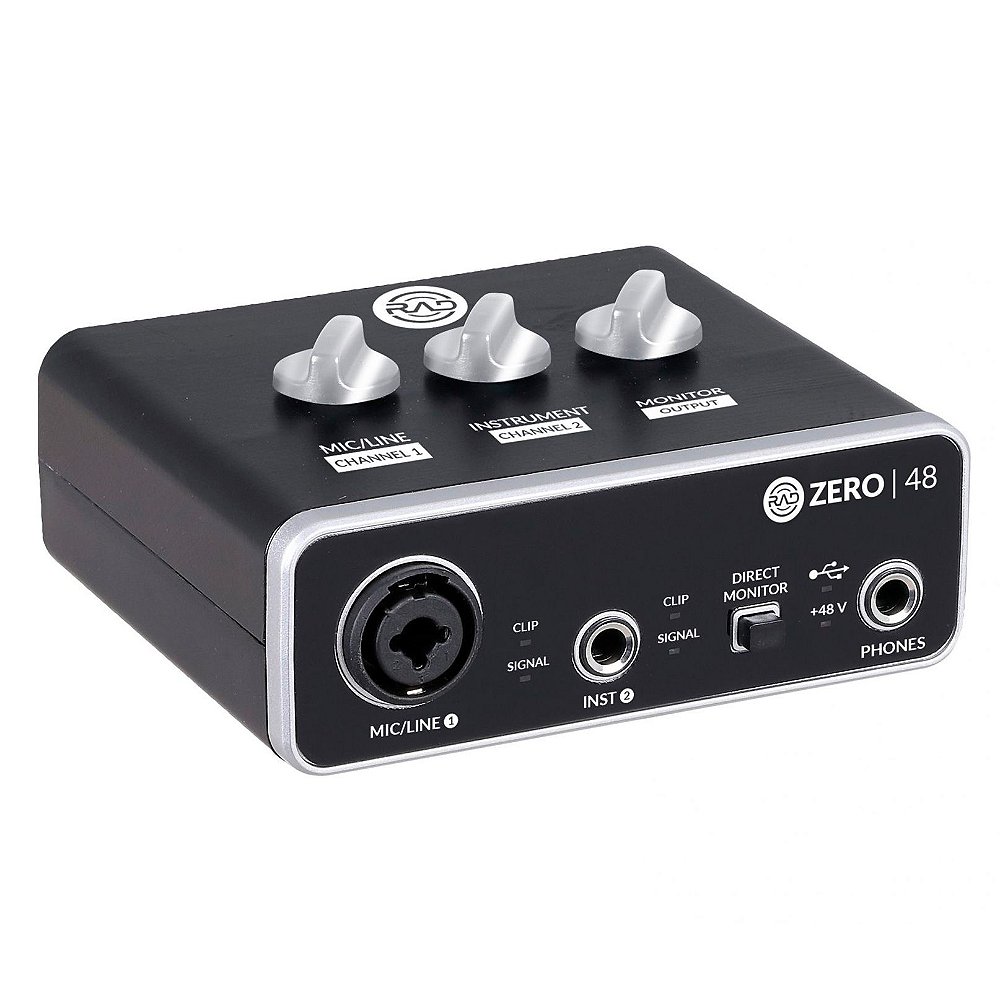 Interface USB 2x2 entrada mic linha phantom power ZERO 48 - Music  Experience. ACESSÓRIOS para instrumentos musicais e músicos.