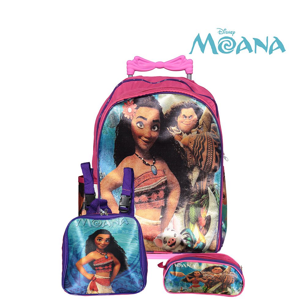 Kit Mochila Escolar Infantil Moana Disney com Rodinhas - Chic Outlet -  Economize com estilo!
