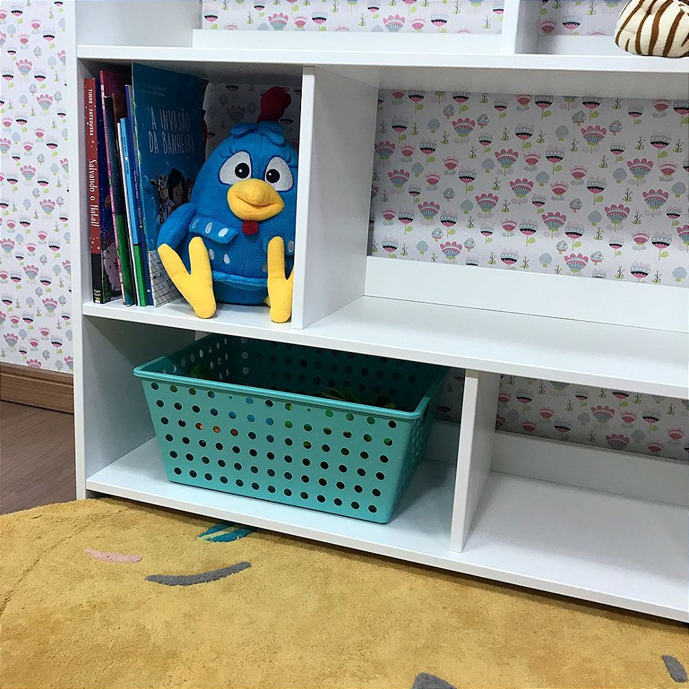 Casinha estante para brinquedos e livros estante casinha infantil Organize Mobili Móveis