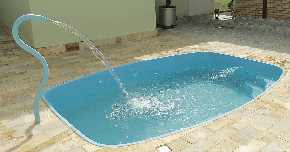 Piscina de Fibra Tarde Azul - 3,48 m x 2,48 m x 0,92 m - 6.000 litros -  Diazul Piscinas - Loja Online - Casa da Piscina