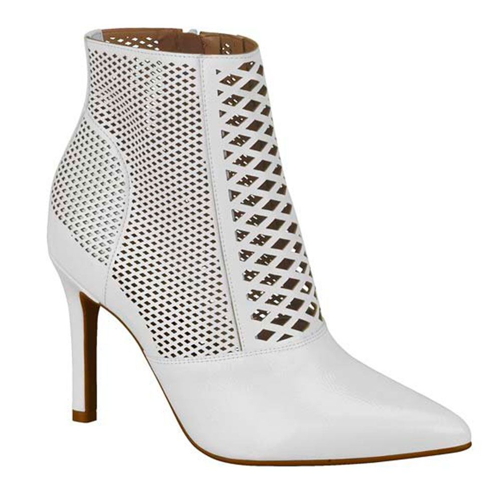 Bota Feminina Cano Curto Salto Alto Vizzano 3049.227 Vazada - Amo Outlet