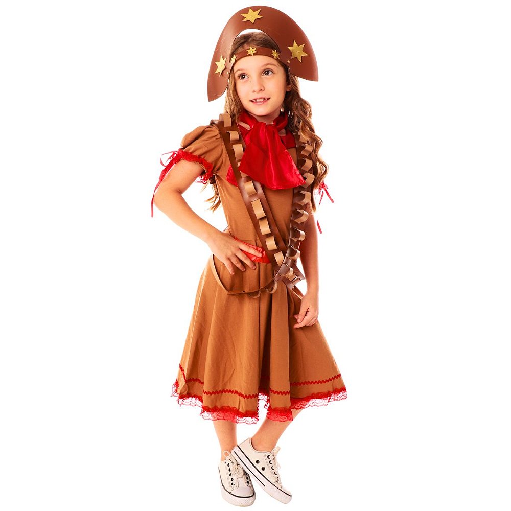 Roupa Cangaceira Maria Bonita ALGODÃO COM ACESSÓRIOSQuimera