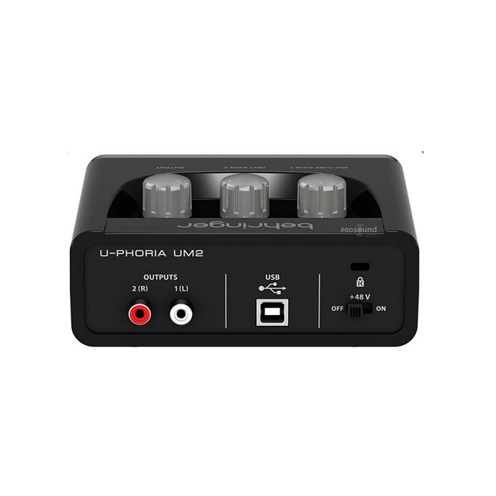 Interface de Áudio Behringer UPHORIA UM2 Prosound Soluções em Áudio