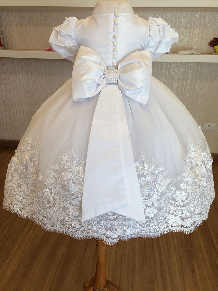 Vestido De Daminha Branco Infantil Liminha Doce Vestidos De Festa Infantis E Mãe E Filha 7418