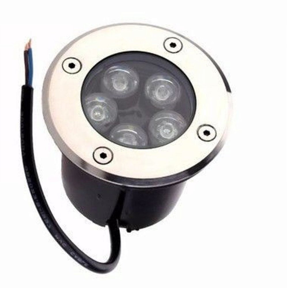 Spot Balizador LED 5W Embutir Para chão Jardim e Piso Branco Frio IP67