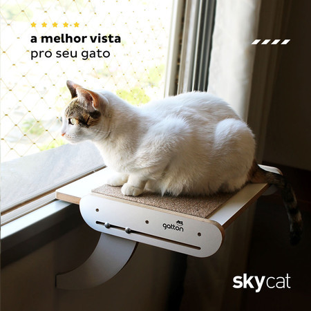 Prateleira cama de janela para gato - SpaceCat Apollo - Pet Bichano