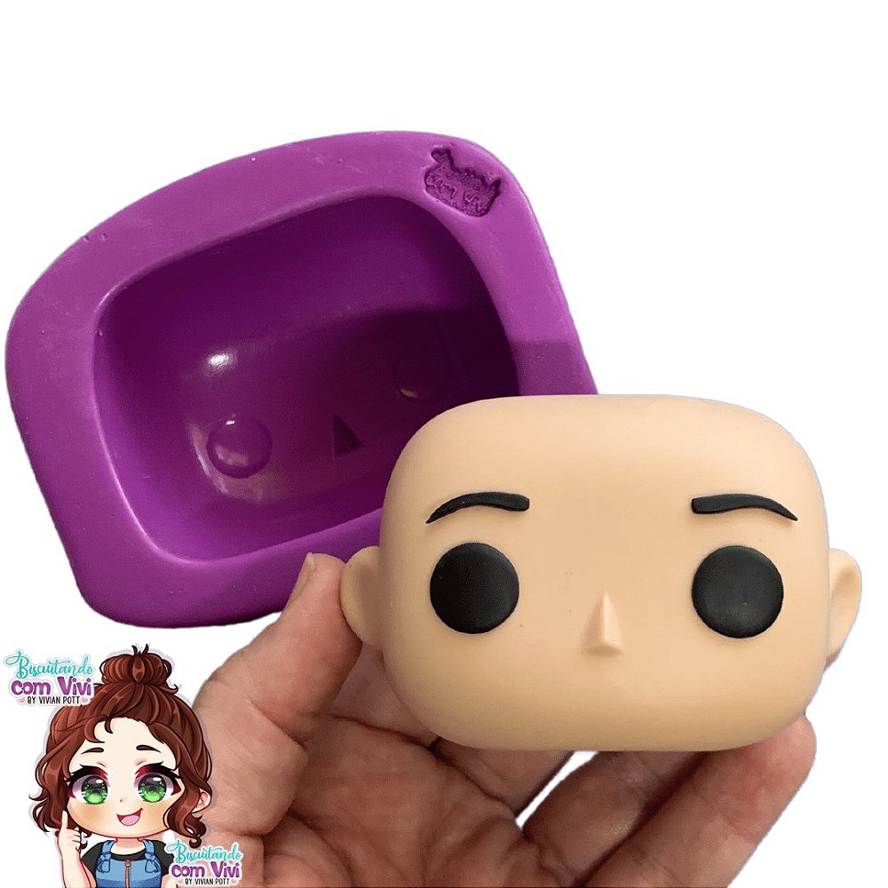 Molde Cabeça Funko Pop biscuitandocomvivi