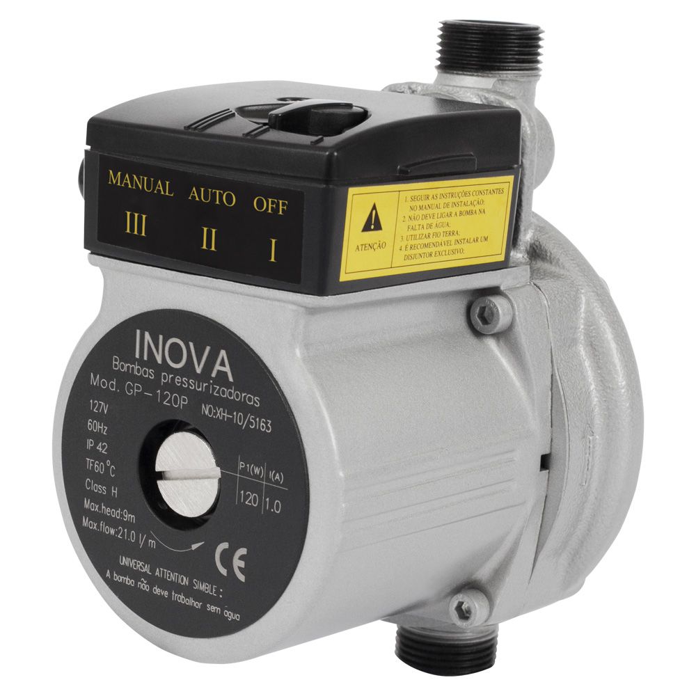 Bomba Pressurizadora Fluxostato Inova GP 120P 30 Lts Ferro STERMAL