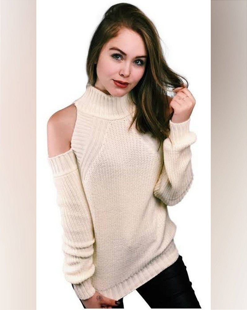 Tricot ombro vazado Clearance